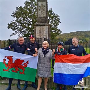 Cllr Webber and Cyclists