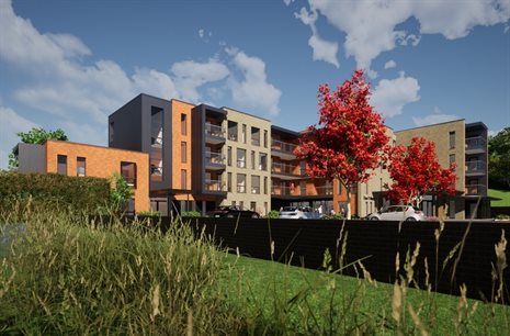 An artist&amp;#39;s impression of the Porth Extra Care scheme